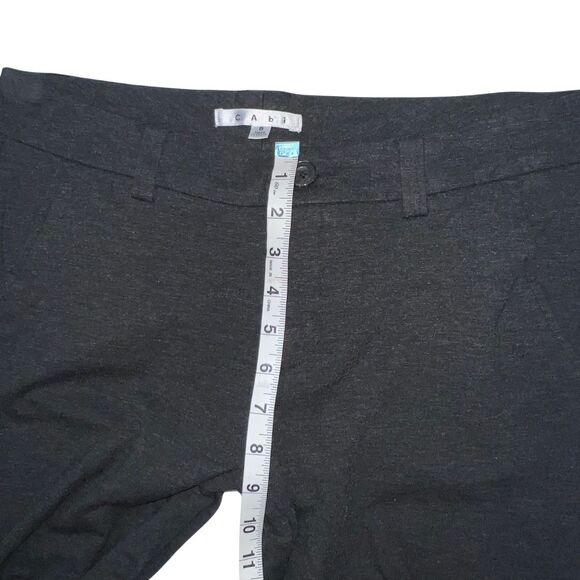 CAbi Pants Women 8 Ponte Knit Bootcut Professional Academia Gray Stretch Trouser - Picture 9 of 13